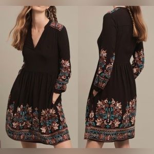 Anthropologie Floreat Avery Embroidered Dress - Size M